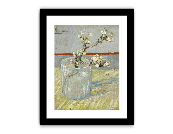 Sprig Of Flowering Almond In A Vase By Van Gogh