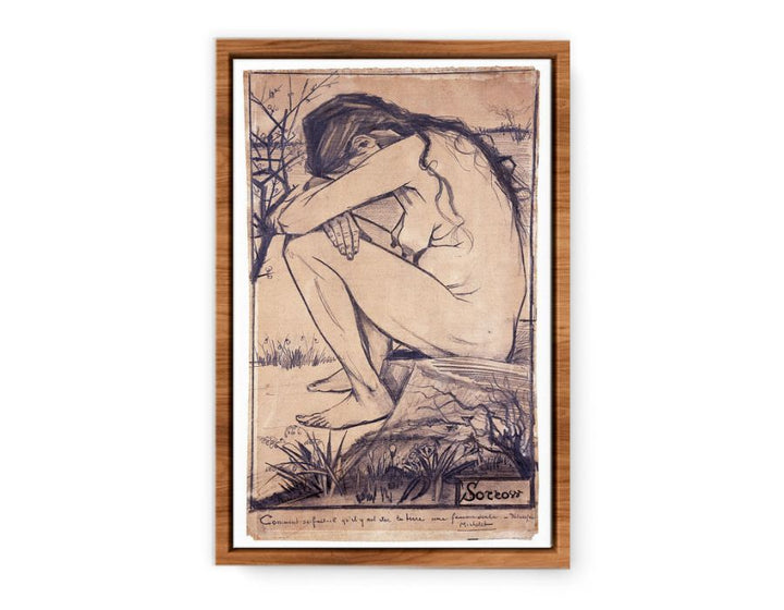 Sorrow Nude Painting by Van Gogh