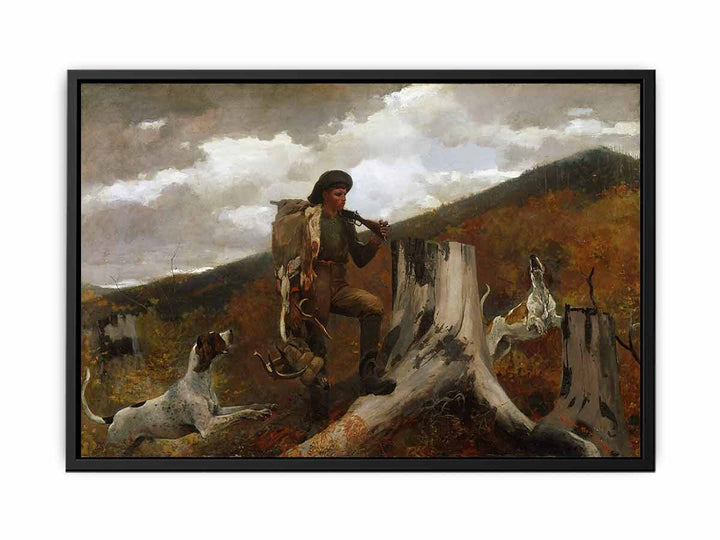 A huntsman and dogs