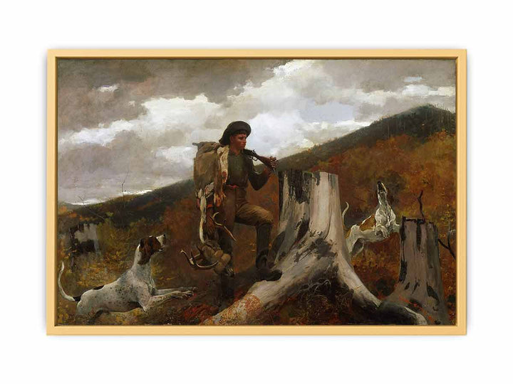 A huntsman and dogs