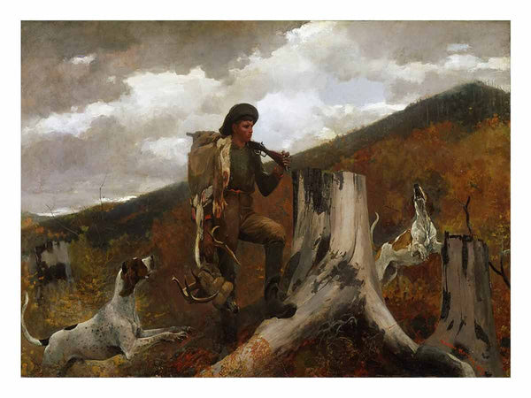 A huntsman and dogs