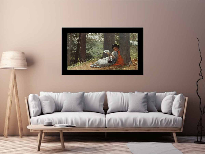 Girl Reading Under an Oak Tree