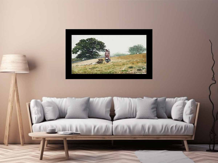 Boy and Girl on a Hillside