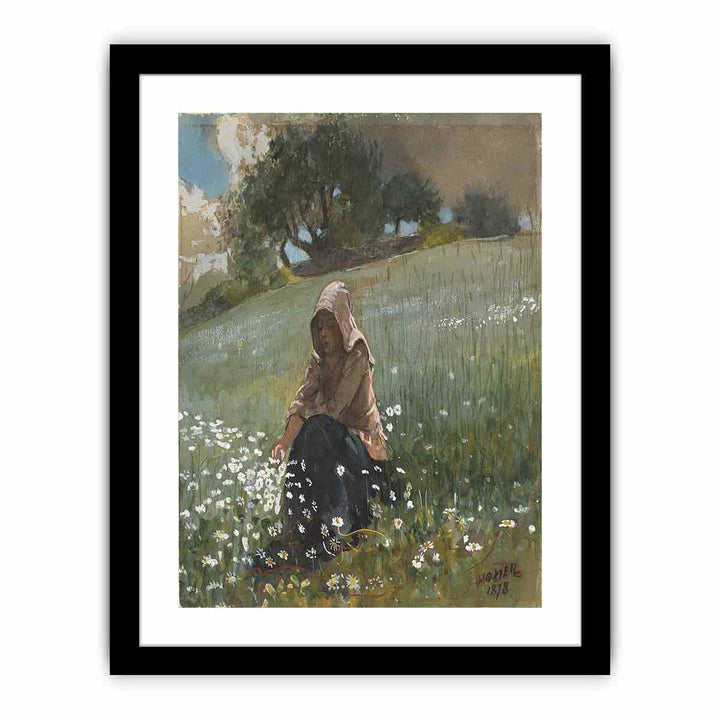 Girl and Daisies