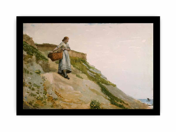 Girl Carrying a Basket