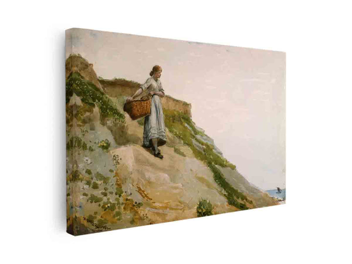 Girl Carrying a Basket