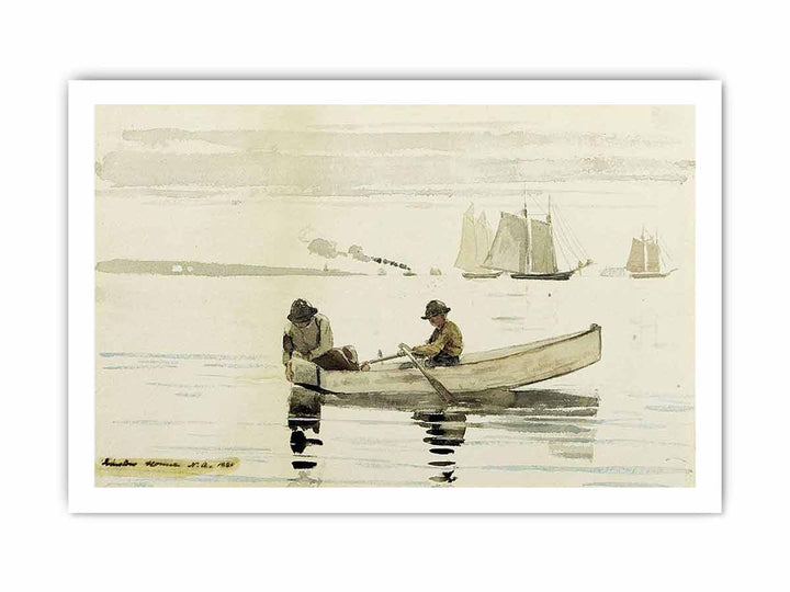 Boys Fishing, Gloucester Harbor