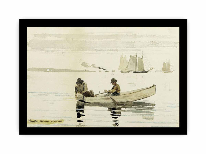 Boys Fishing, Gloucester Harbor