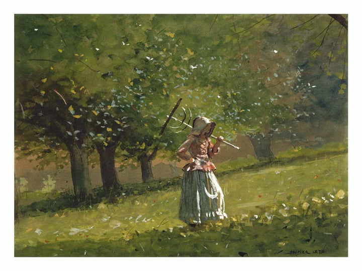 Girl with Hay Rake