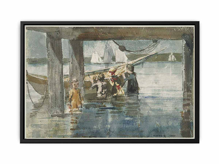 Children Playing under a Gloucester Wharf