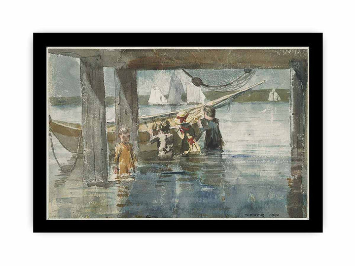 Children Playing under a Gloucester Wharf