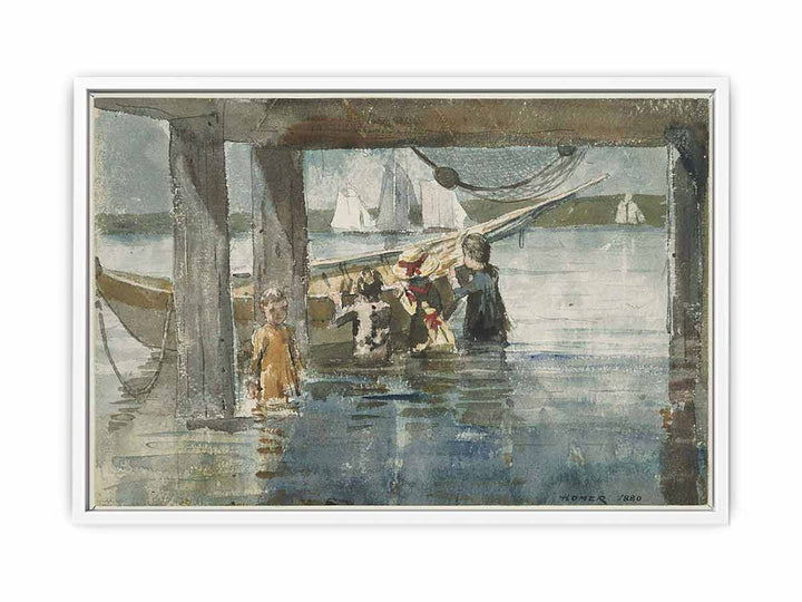 Children Playing under a Gloucester Wharf