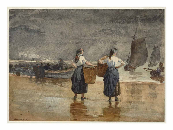 Fisher Girls on the Beach, Cullercoats
