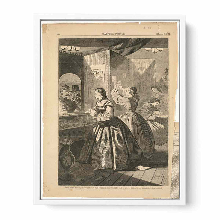 Any thing for me, if you please?" -- Post-office of the Brooklyn Fair in aid of the Sanitary Commission