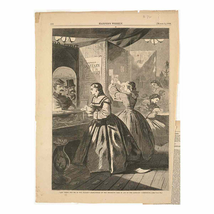 Any thing for me, if you please?" -- Post-office of the Brooklyn Fair in aid of the Sanitary Commission