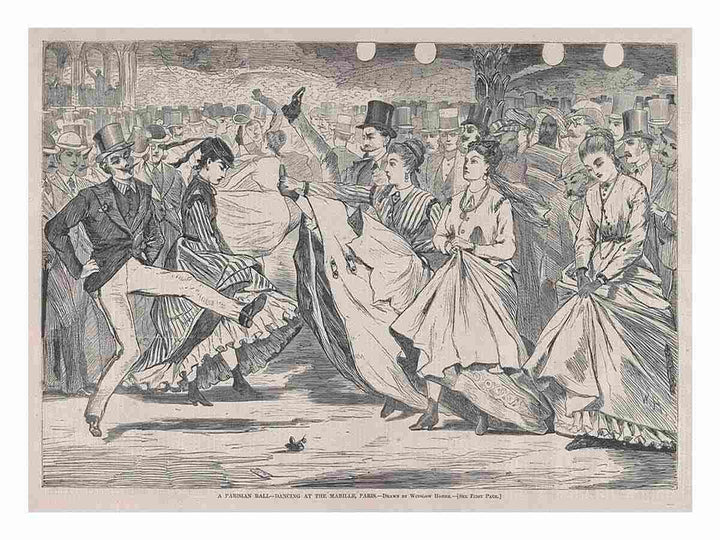 A Parisian Ball – Dancing at the Mabille, Paris – Drawn by Winslow Homer (Harper's Weekly, Vol. XI)
