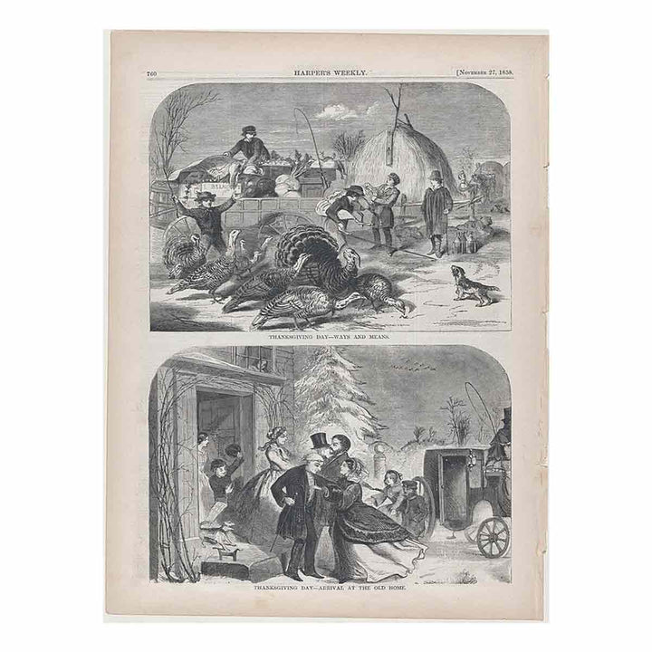 Thanksgiving Day – Ways and Means (Harper's Weekly, Vol. II)
