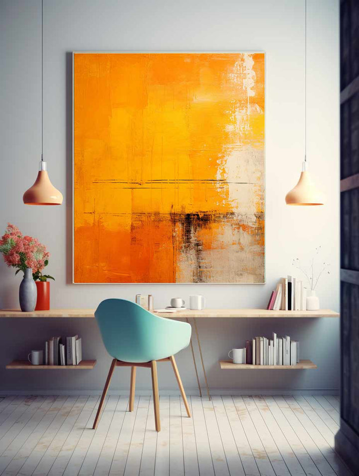 Yellow And Orange Abstract Painting