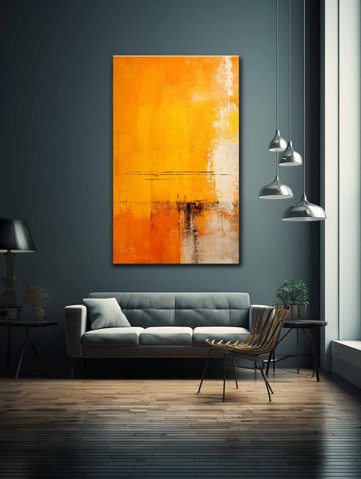 Yellow And Orange Abstract Painting