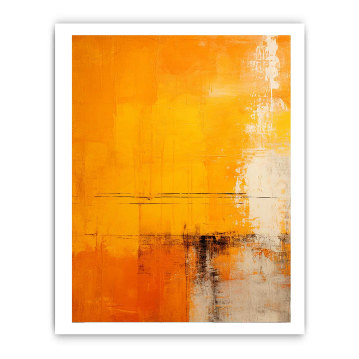 Yellow And Orange Abstract Painting