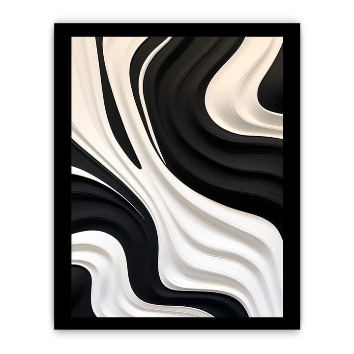 Black And White Abstract Painting