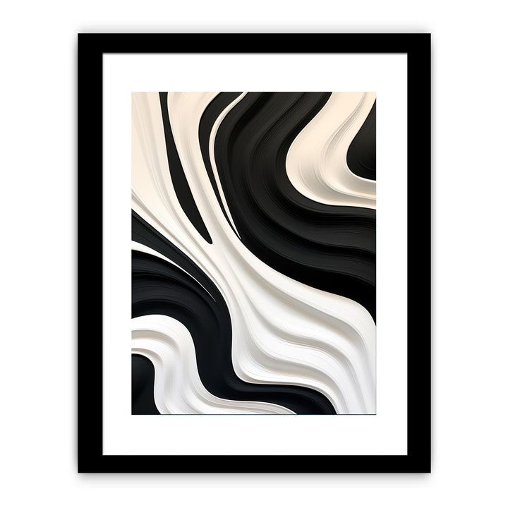 Black And White Abstract Painting