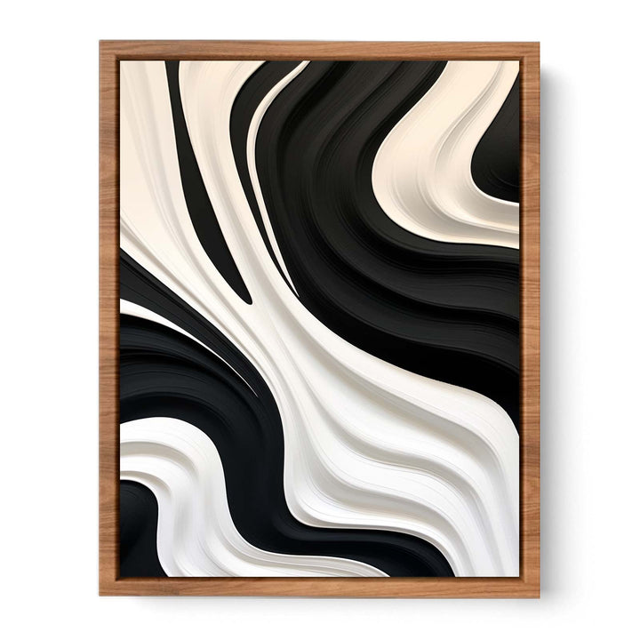 Black And White Abstract Painting