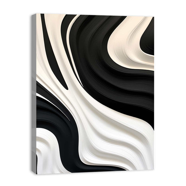 Black And White Abstract Painting