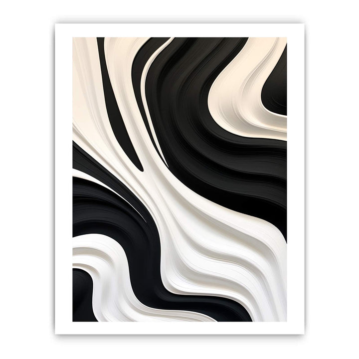 Black And White Abstract Painting