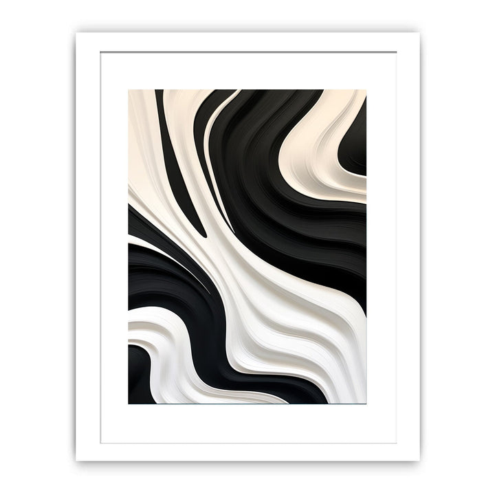 Black And White Abstract Painting