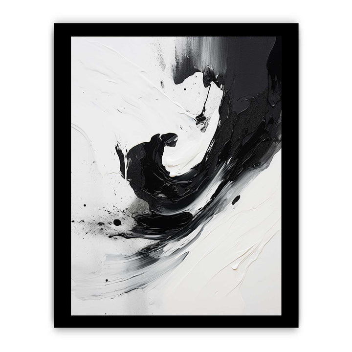 Black And Grey Abstract Painting