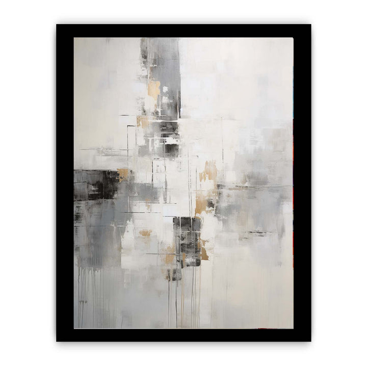 Abstract Black And Grey Painting-1