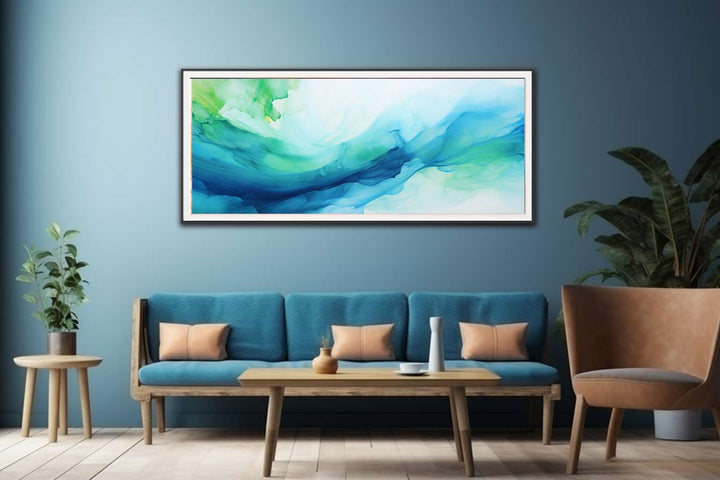 Blue And Green Abstract Painting