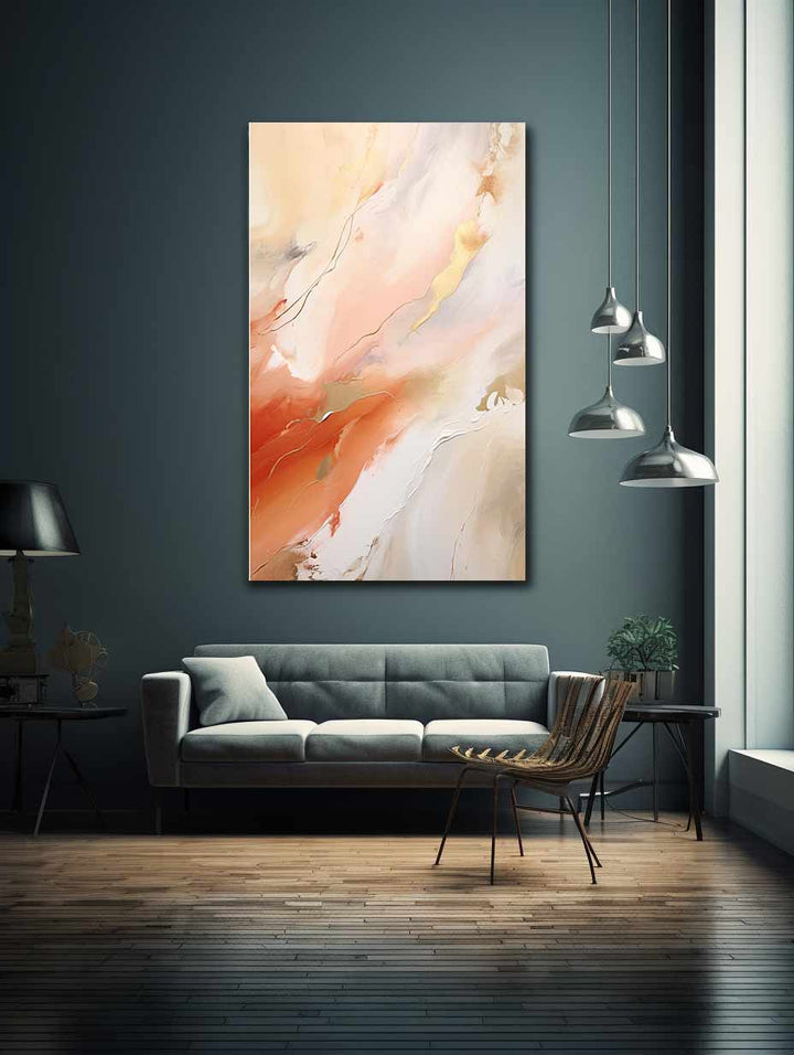 Nude Color Abstract Painting