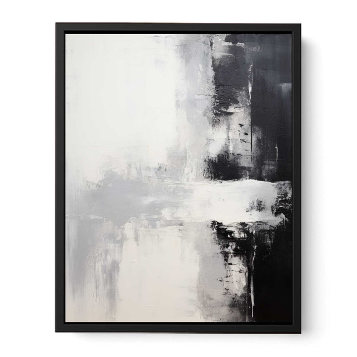 Black White Abstract Painting