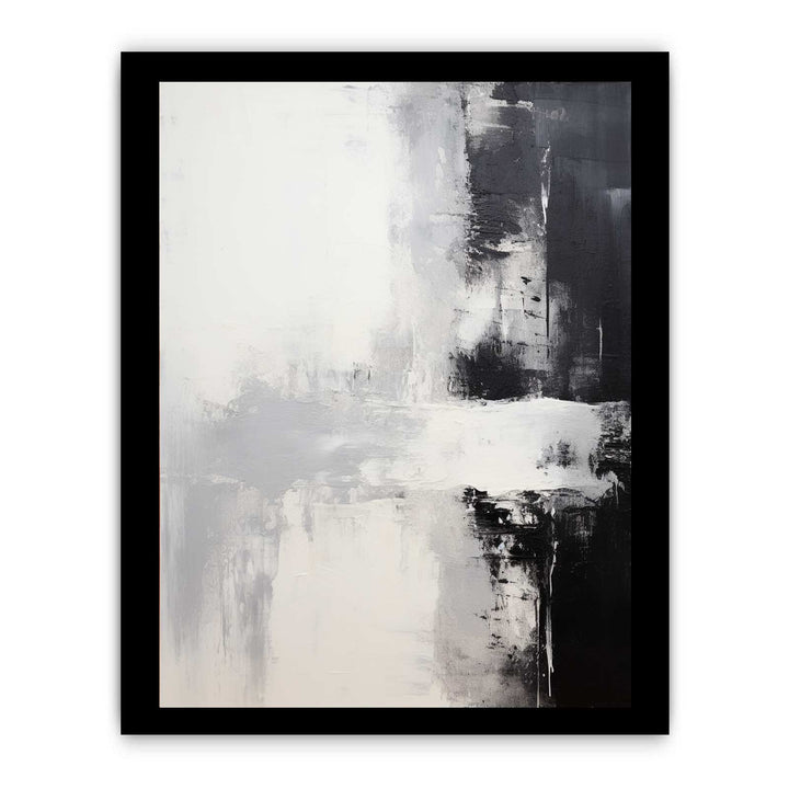 Black White Abstract Painting