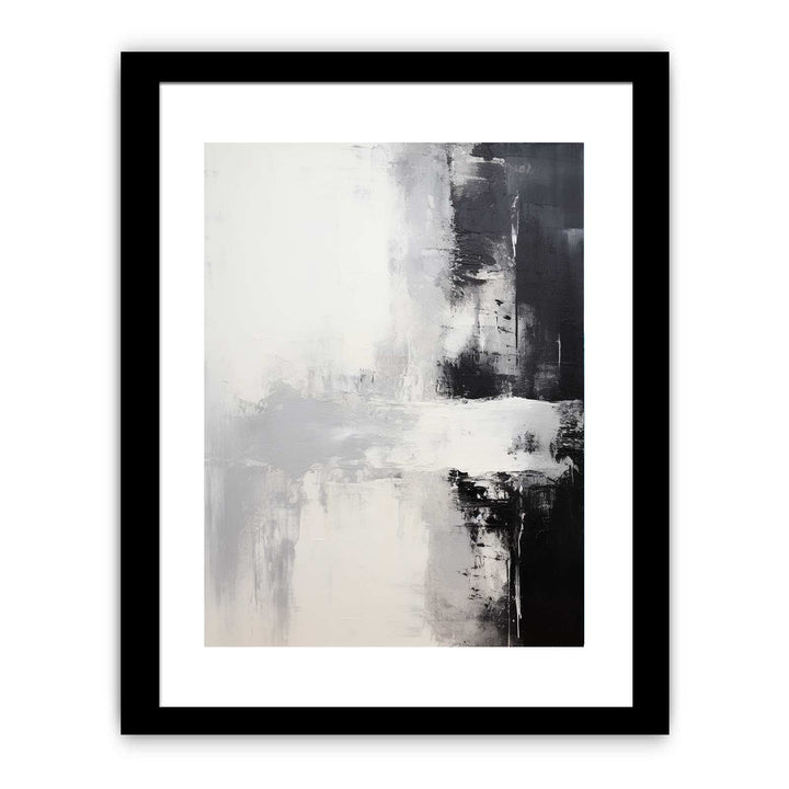 Black White Abstract Painting