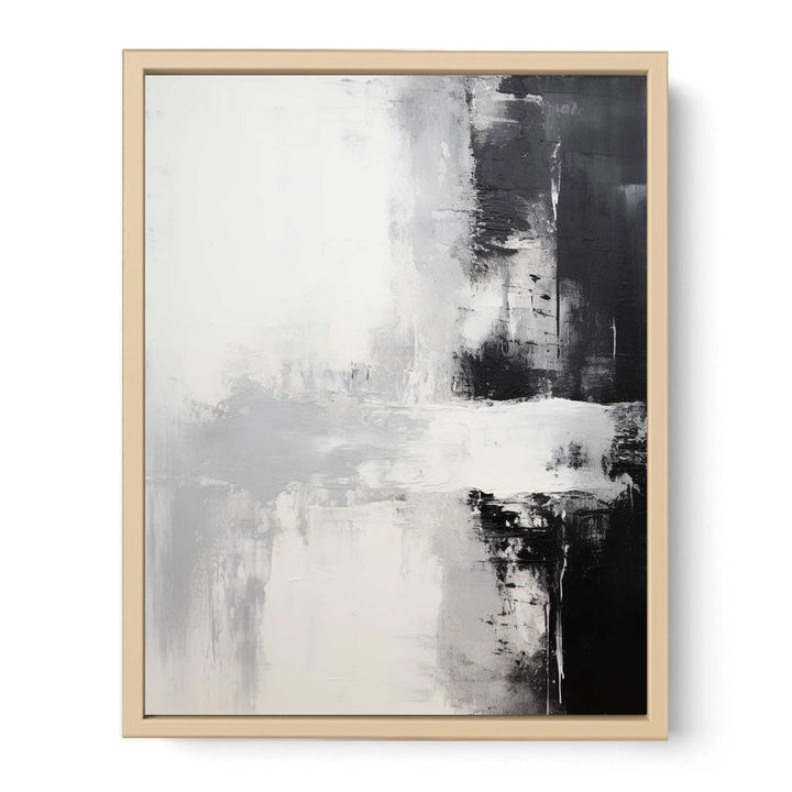 Black White Abstract Painting