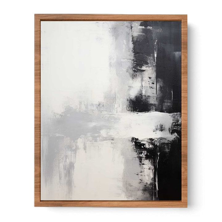 Black White Abstract Painting