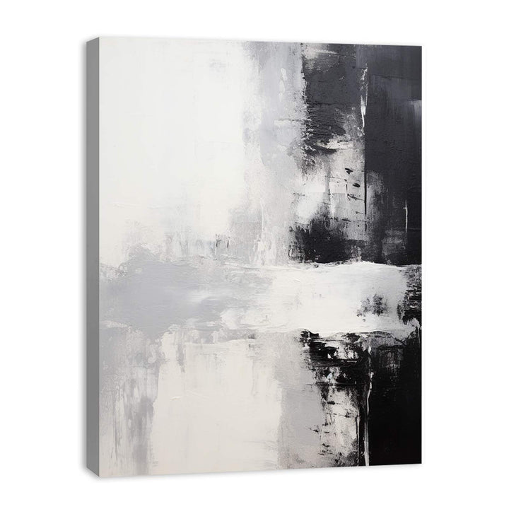 Black White Abstract Painting