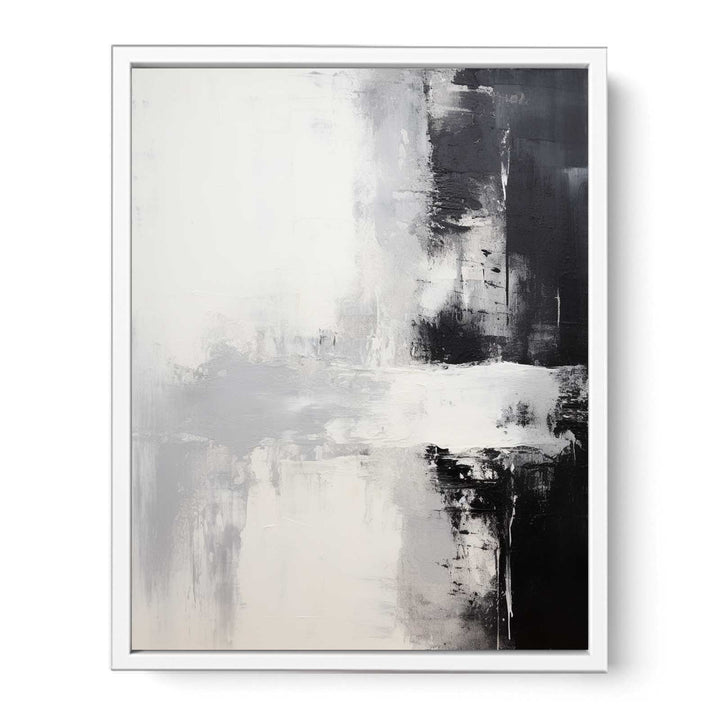 Black White Abstract Painting