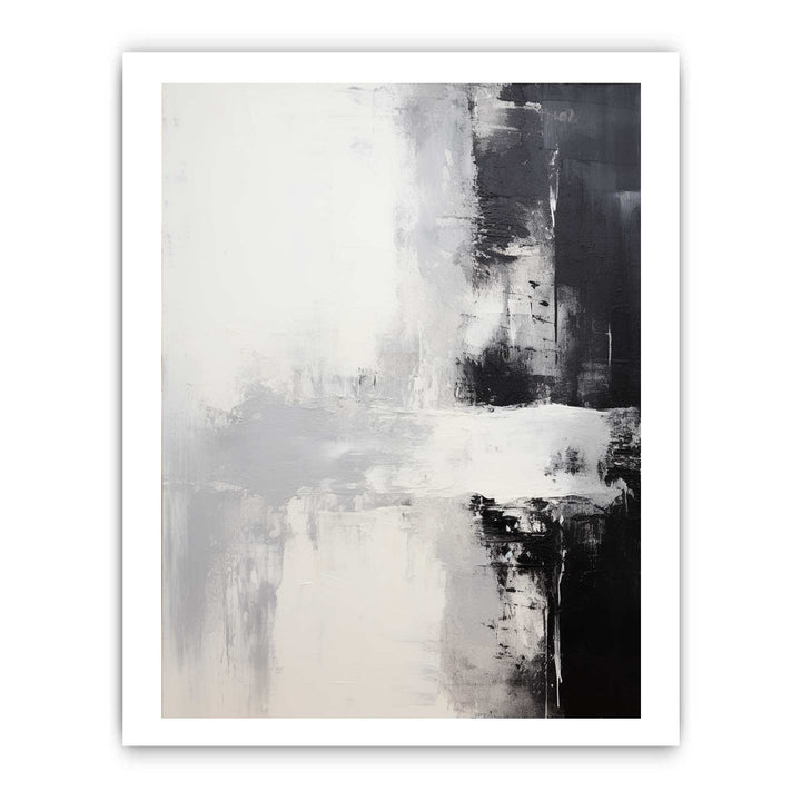 Black White Abstract Painting