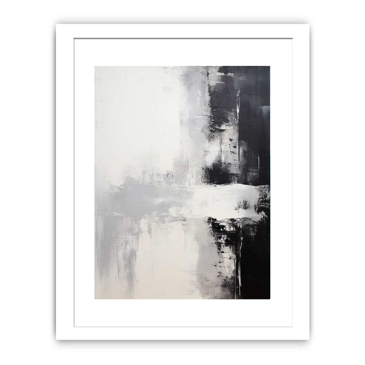 Black White Abstract Painting