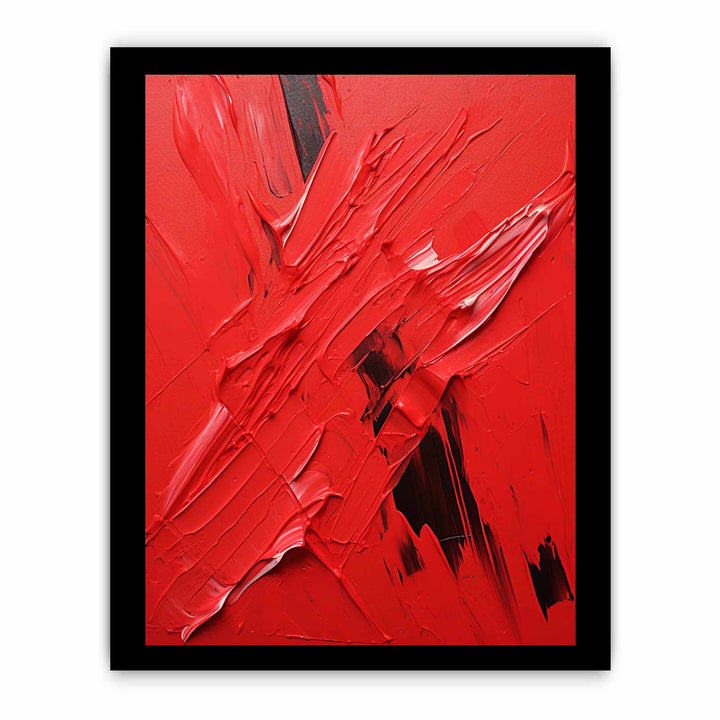 Red Abstract Painting