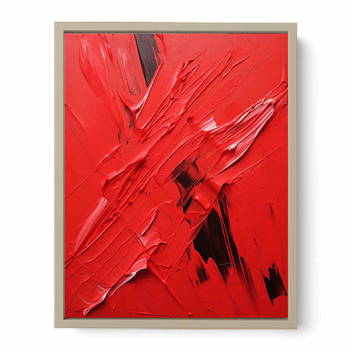 Red Abstract Painting