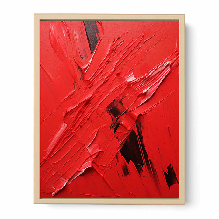 Red Abstract Painting