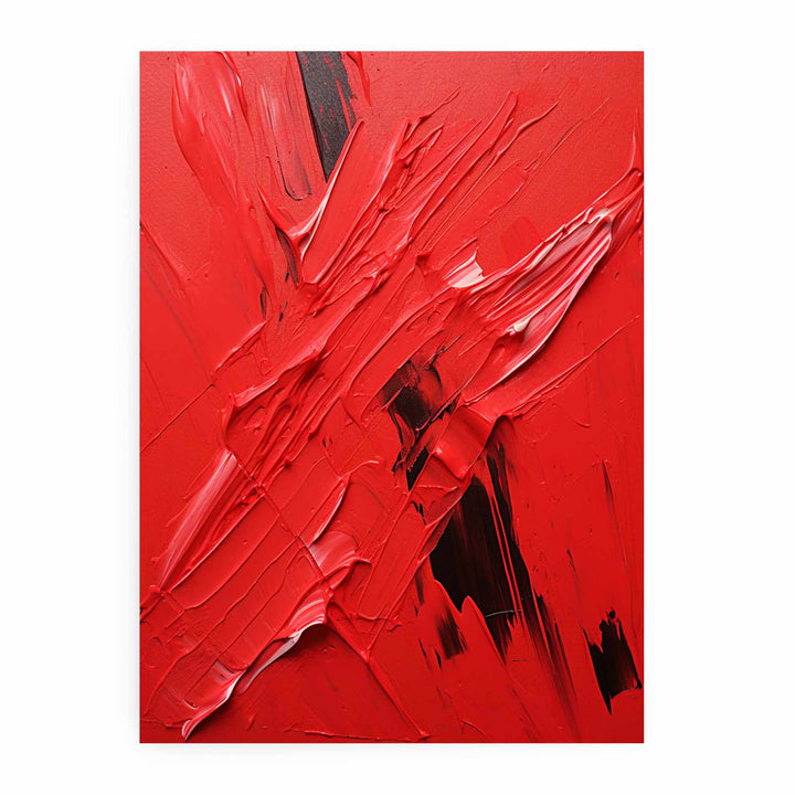 Red Abstract Painting