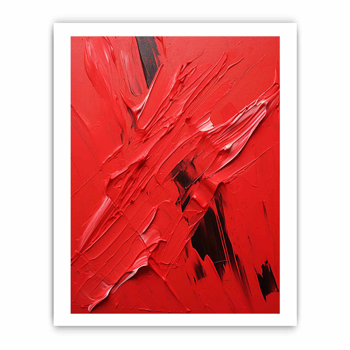 Red Abstract Painting