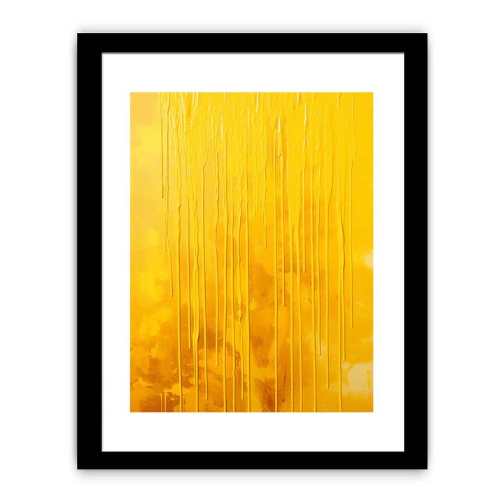 Yellow Dripping Color Painting