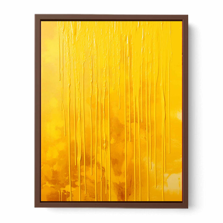 Yellow Dripping Color Painting